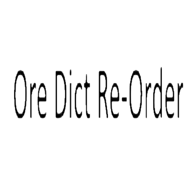 Ore Dict Re-Order