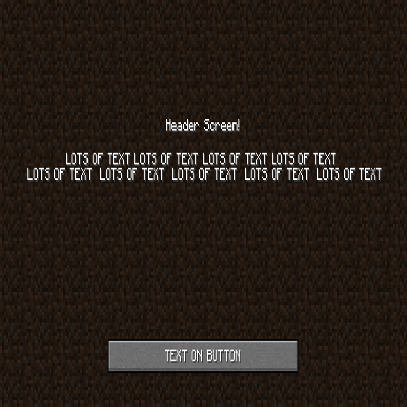 Pre Menu Screen