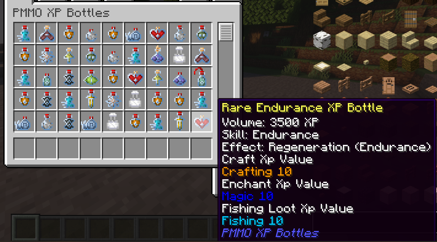 Project MMO XP Bottles