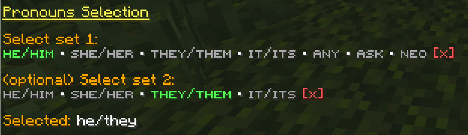 Pronouns