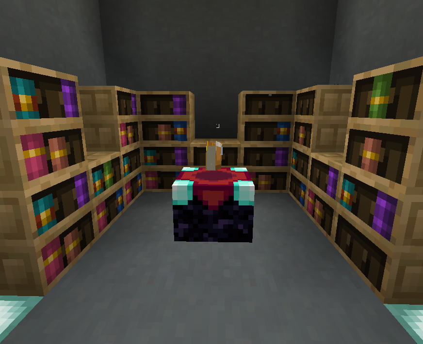 Chiseled Bookshelves Add Enchantment Power [PurpurPack]