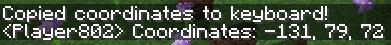 Quick Coordinates Copy