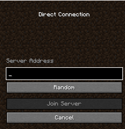 Random Server Button