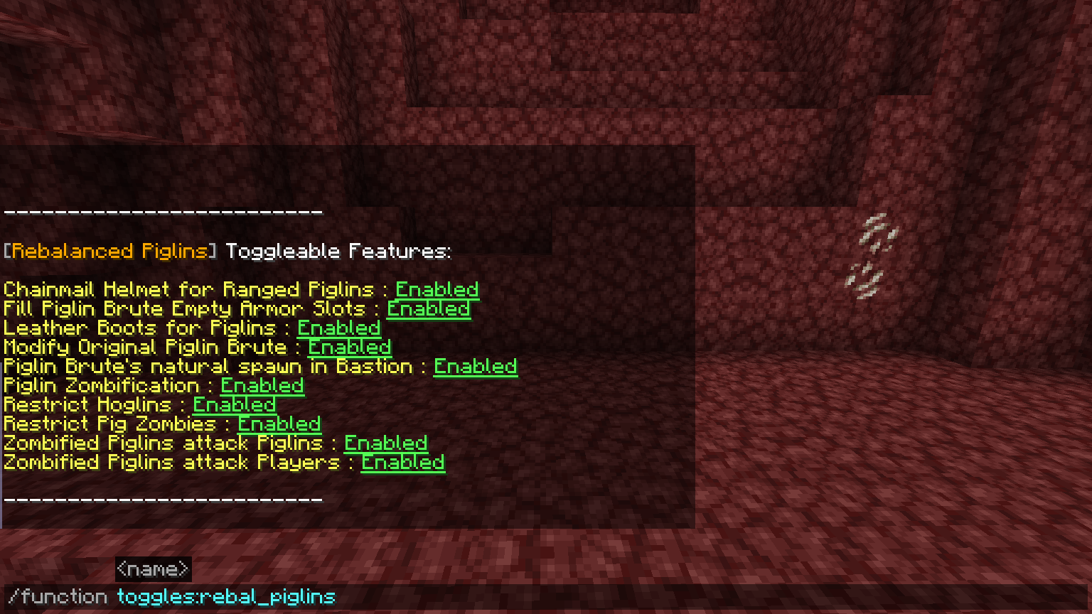 Rebalanced Piglins