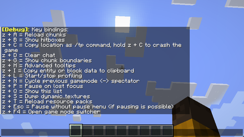 Rebindable F3