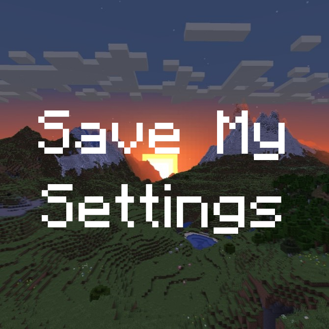 Save My Settings