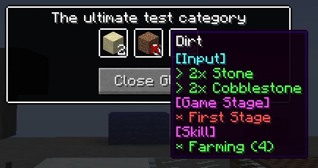 Selection GUI Crafting - Continued