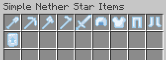 Simple Nether Star Items