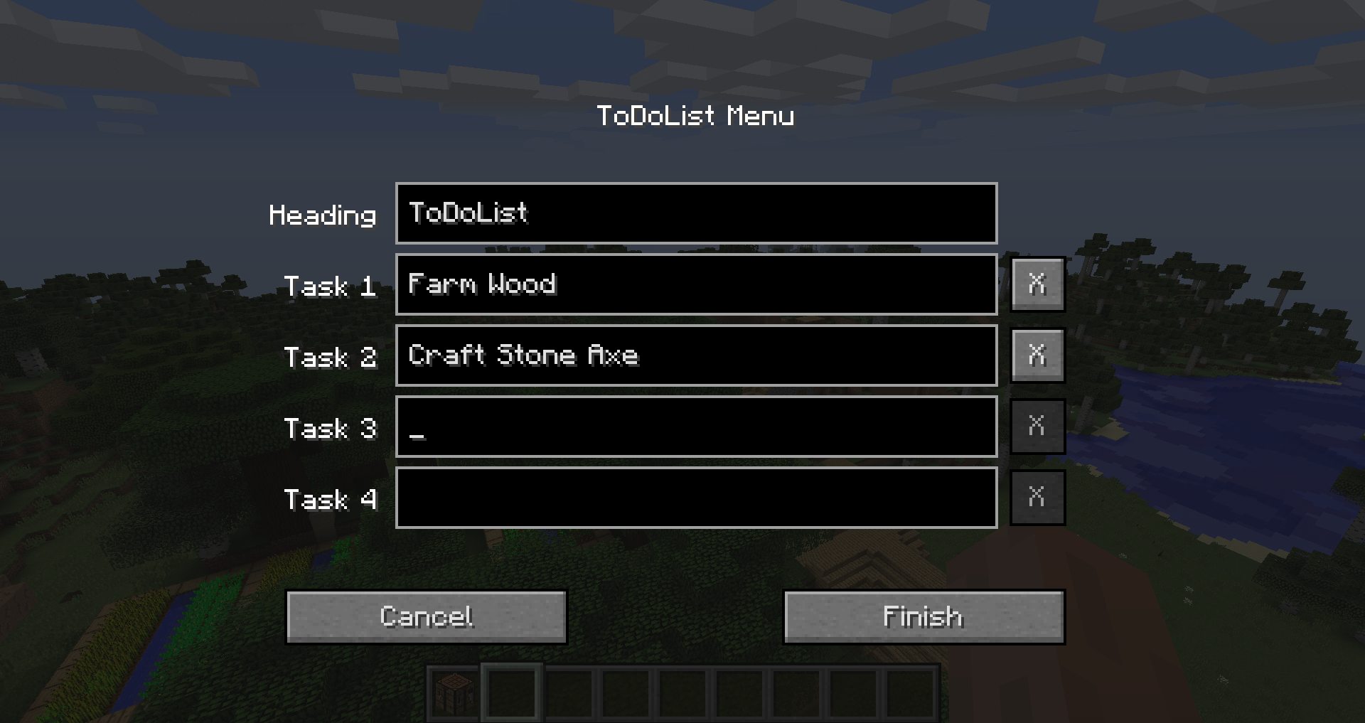 Simple ToDoList Overlay
