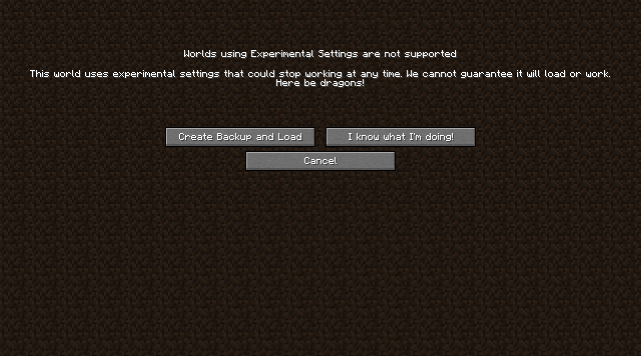 Skip backup screen