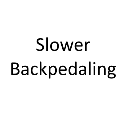 Slower Backpedaling