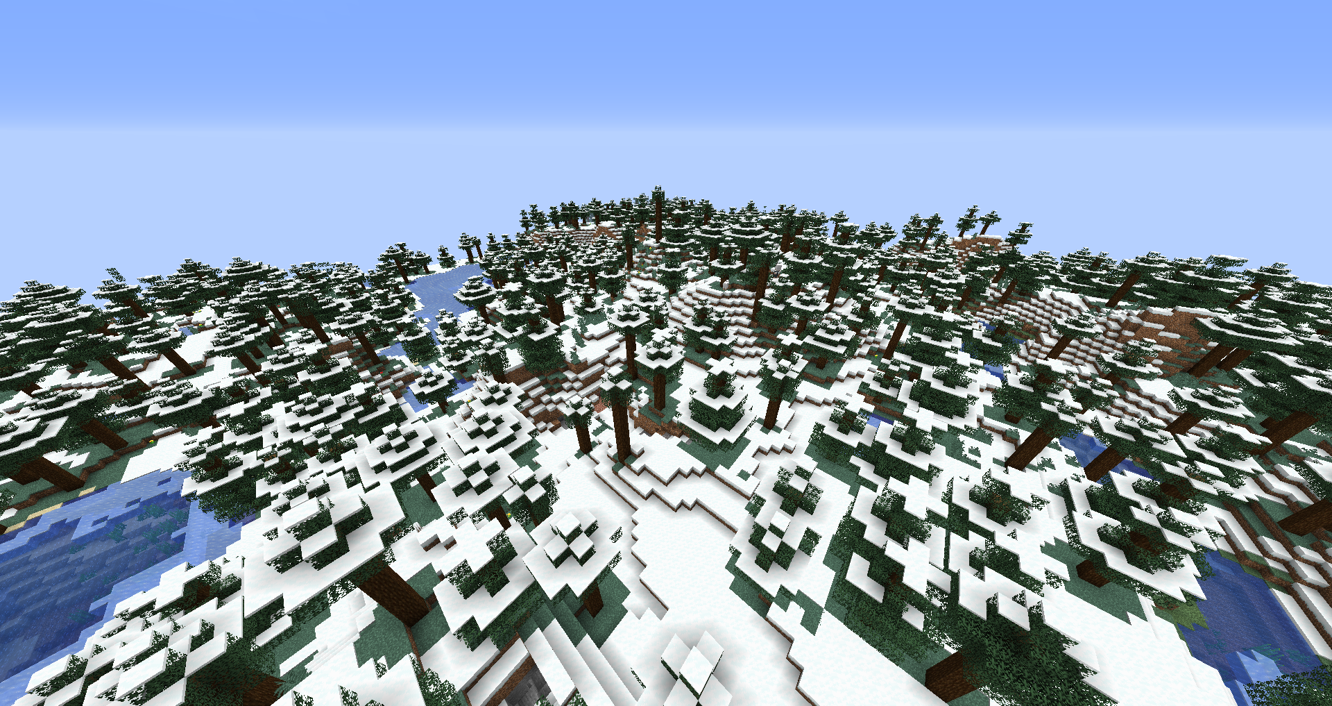 Snow Under Trees