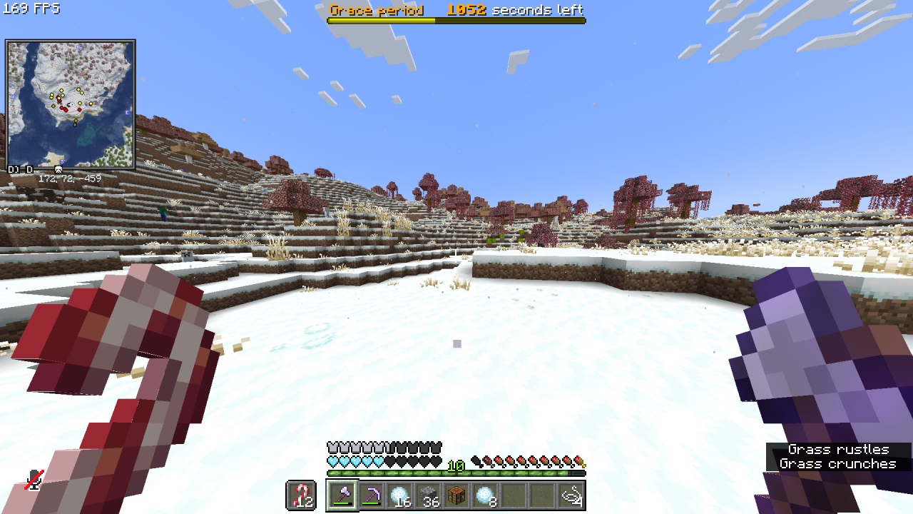 snow rising
