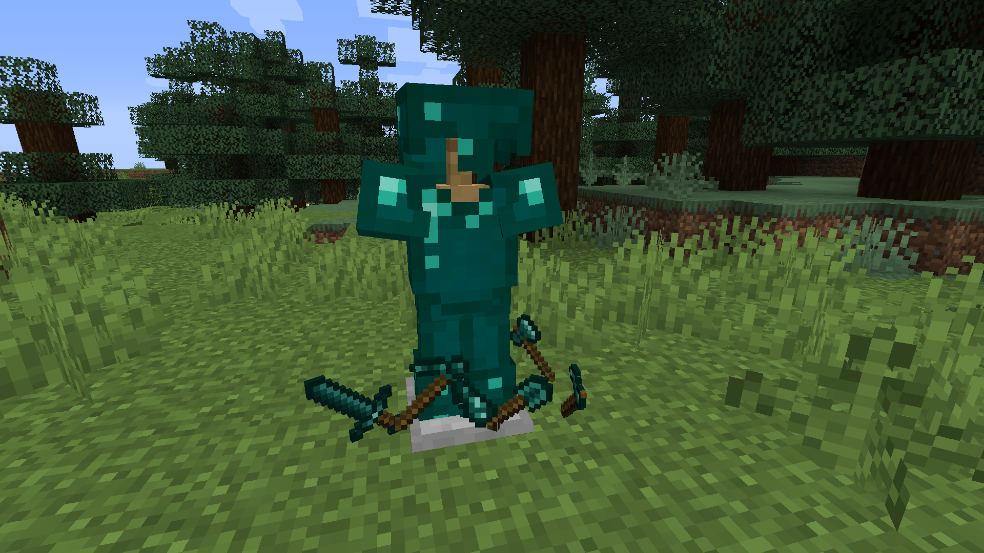 Special Armor & Tool Sets & Horse Armors -Obsidian, Bone, Emerald, Silver, (Fabric and Forge)