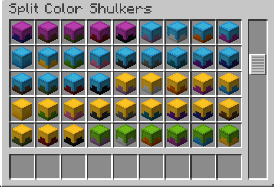 Split Shulker Boxes