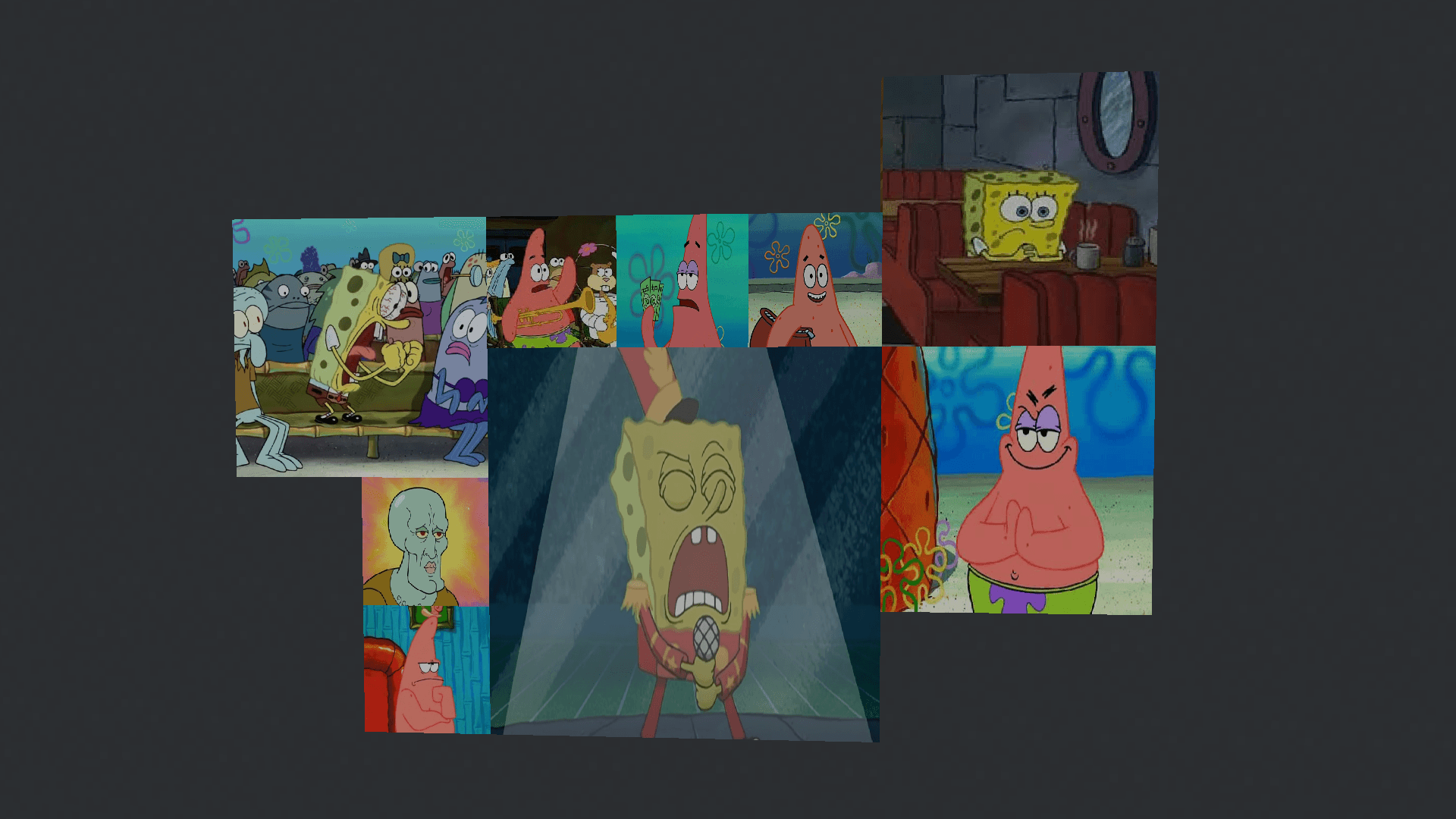 Spongebob meme paintings