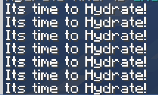 Stay Hydrated