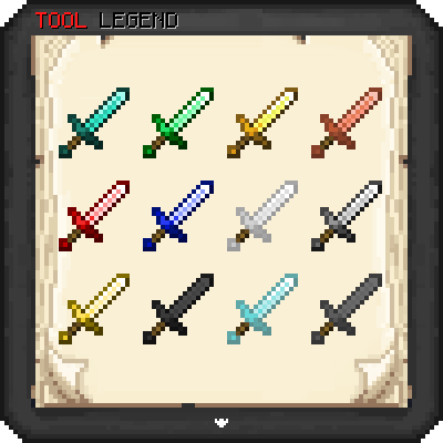 Tax' Tool Legend