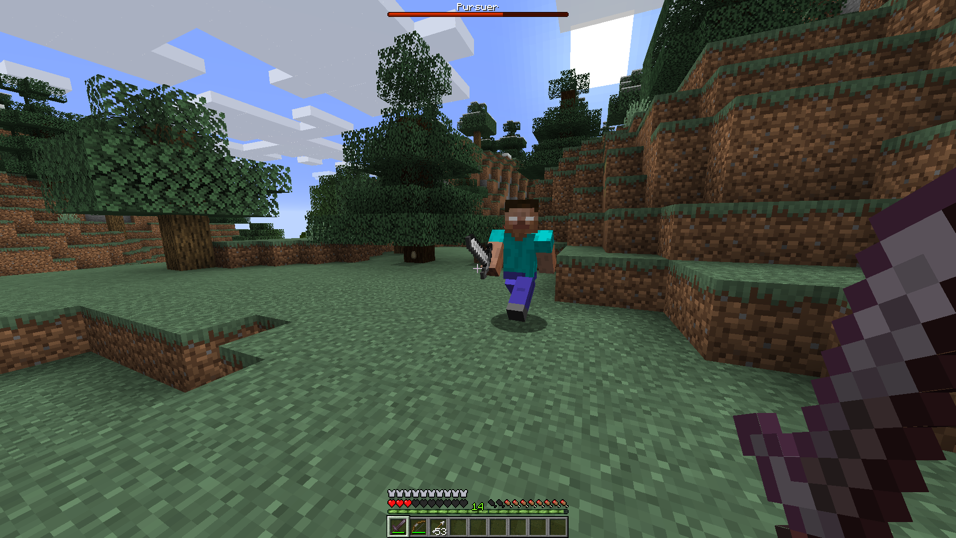 The Pursuer (Herobrine-themed boss mod)