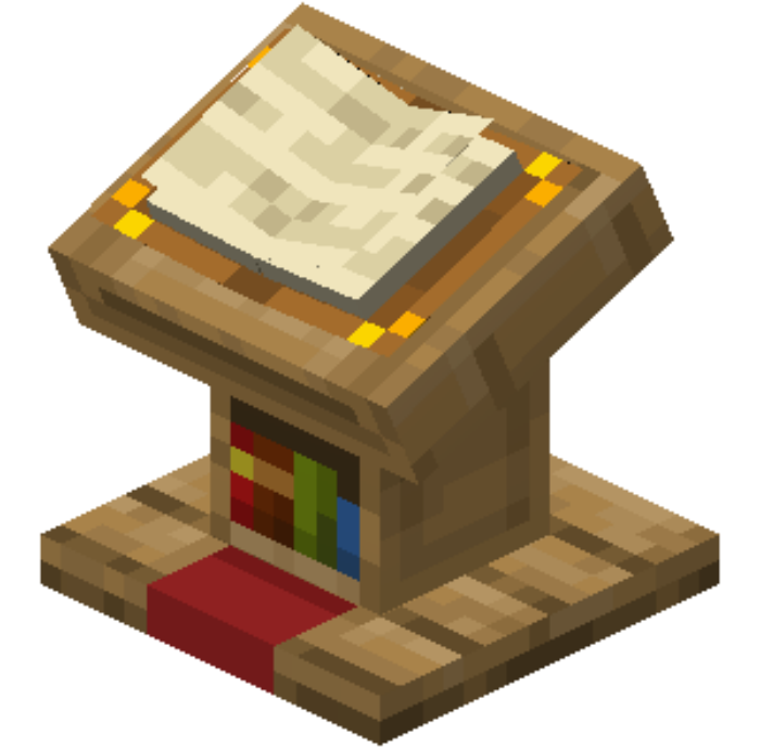 Use Chiseled Bookshelf For Craft Lectern