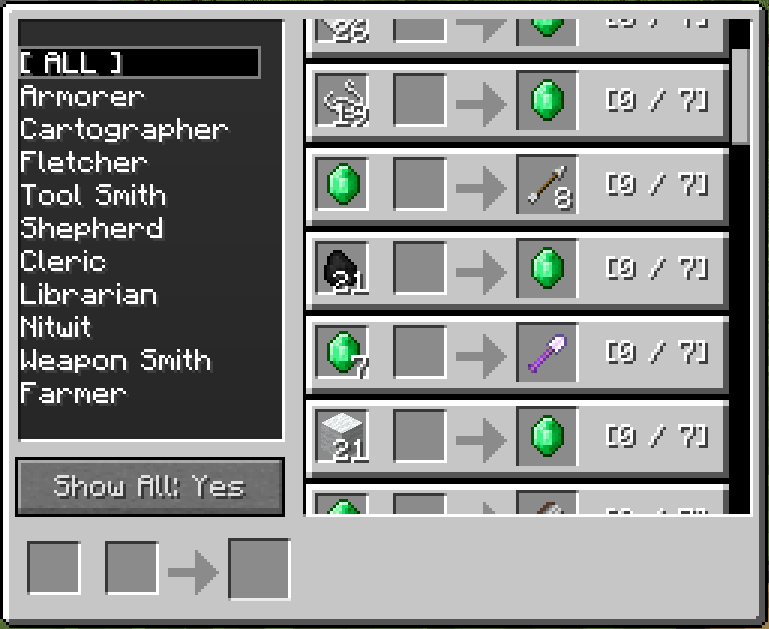 Villager Market - NBT Fix