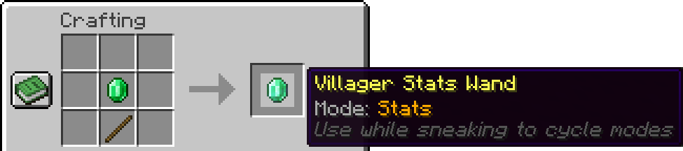 Villager Stats Wand