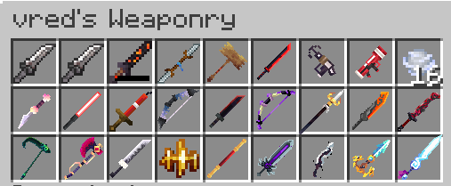 vred's Weaponry