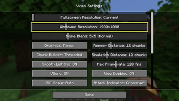 Window Size