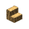 Wooden slab and stairs