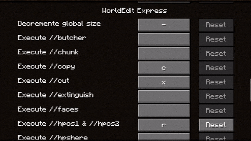 WorldEdit Express Keybinding - Forge