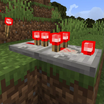24w33a Redstone Torches