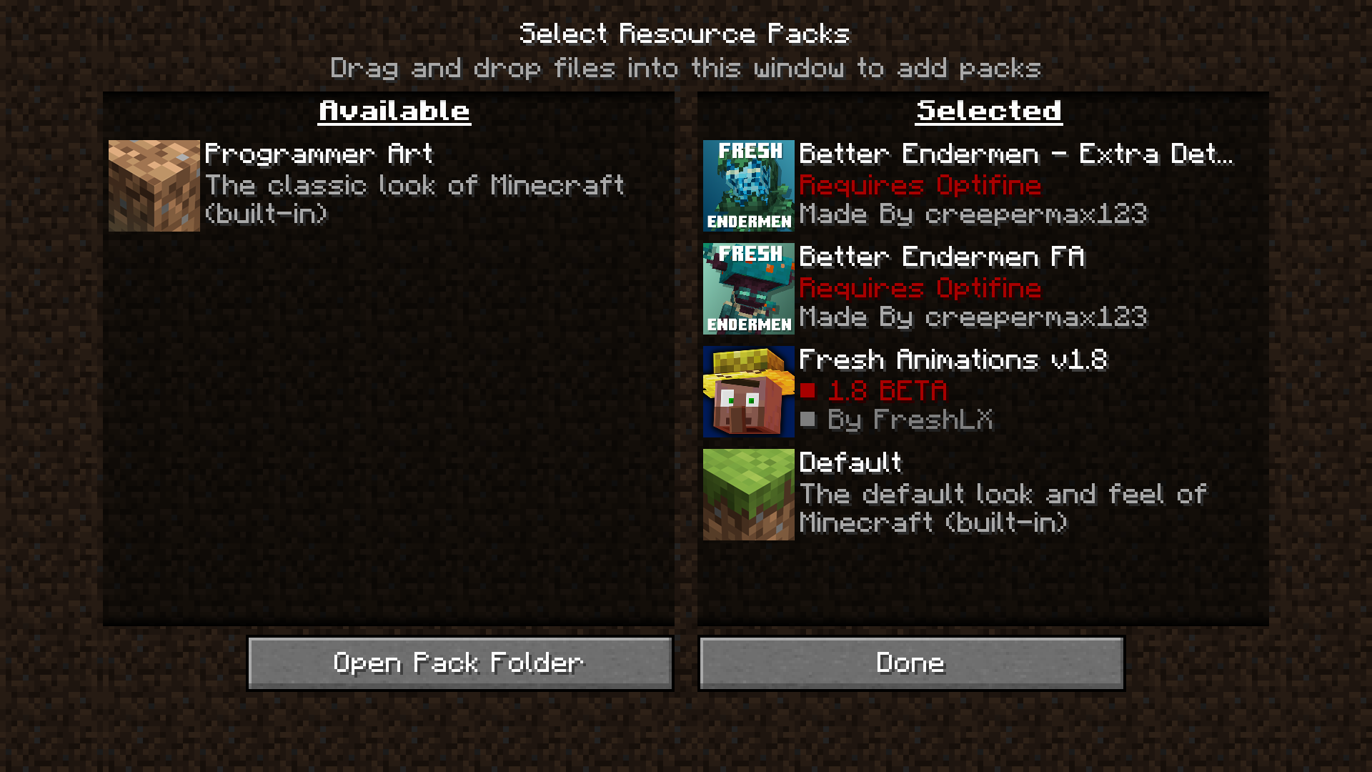 Better Endermen x Fresh Animations