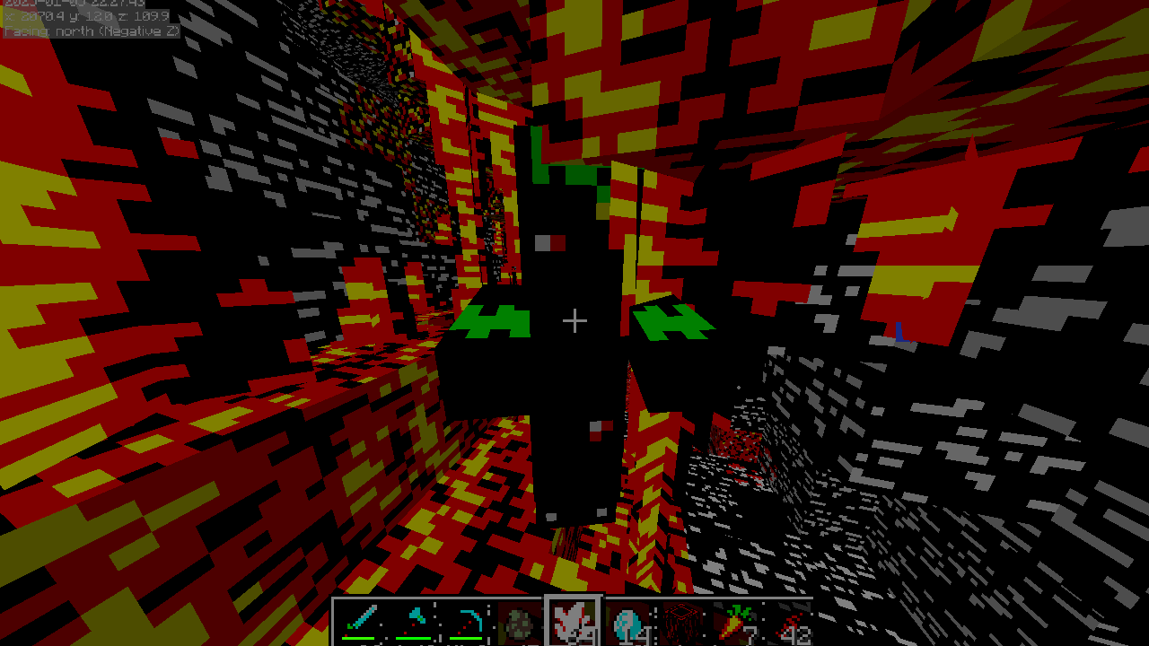 Bitcrushed Minecraft