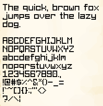 Slyme's Boxy Font