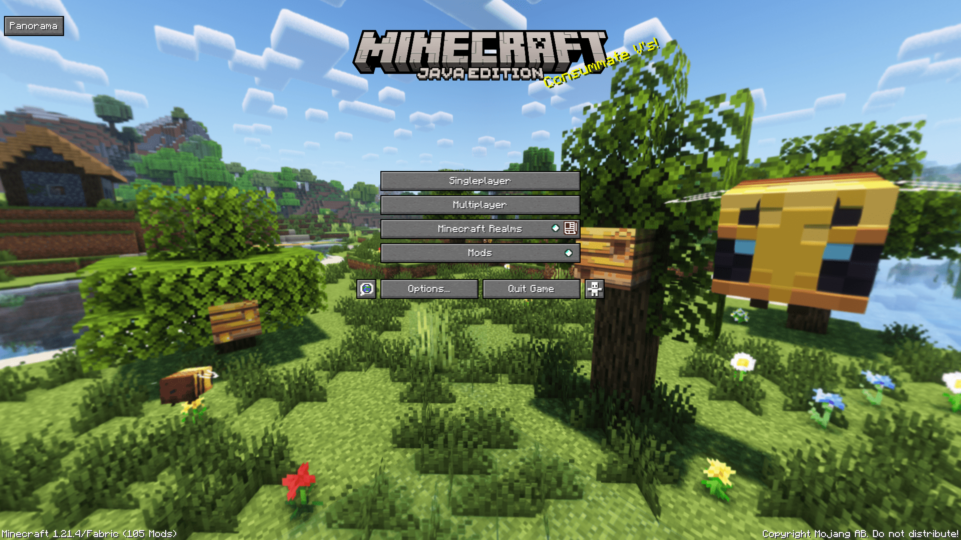 Buzzy Bees Panorama with Shaders