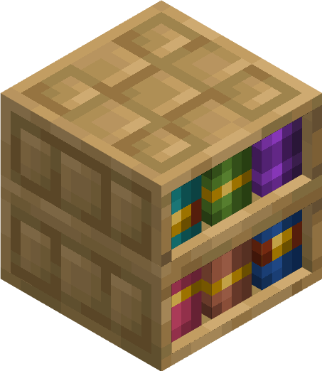 Chiseled Bookshelf 3D