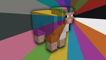 Colorful Sheared Sheep