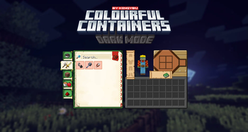 Colourful containers Dark Mode GUI