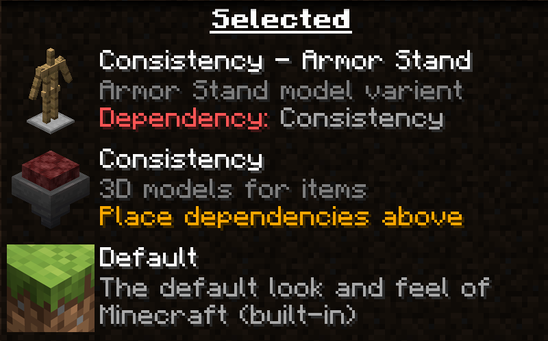 Consistency - Armor Stand