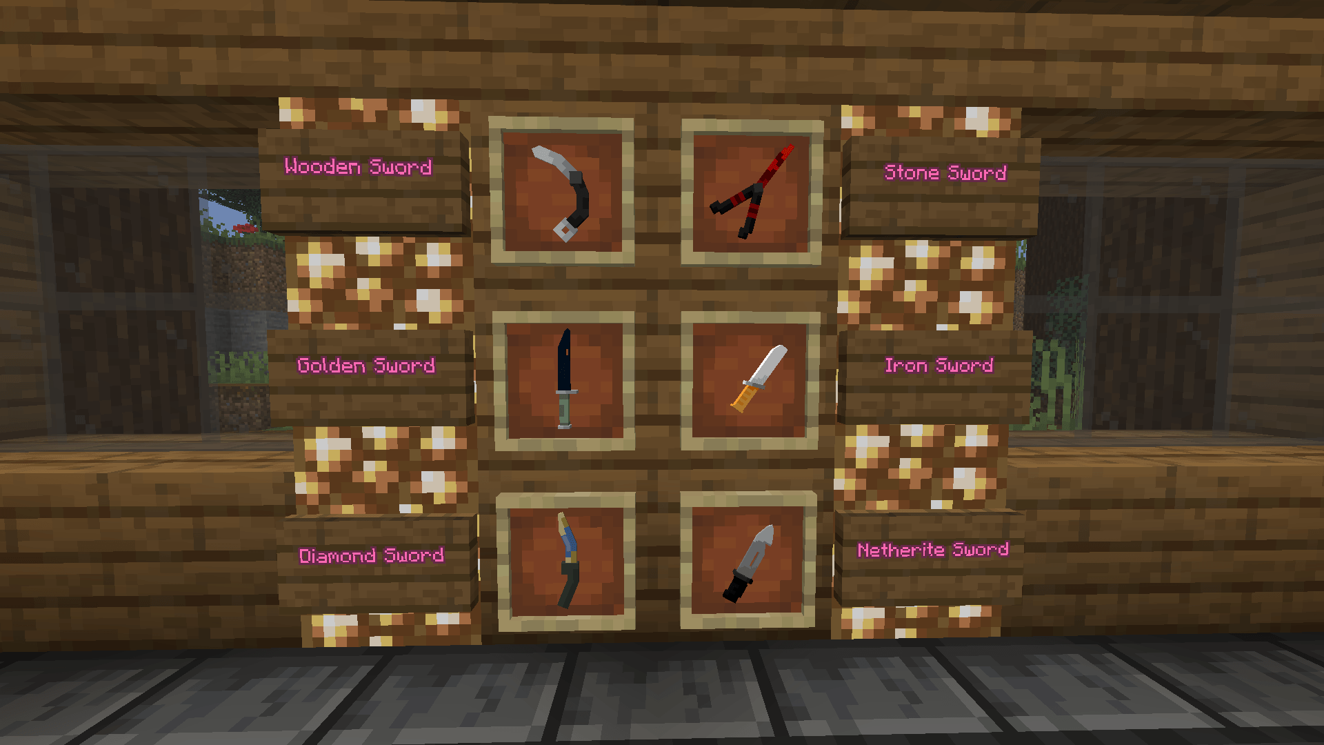 Download Knives instead of Swords — Minecraft Resourcepacks — MetaMods