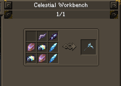 Different Celestisynth Recipes