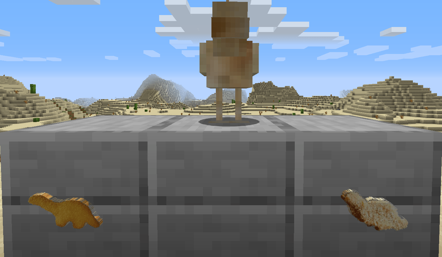 Dino chicken nugget texture pack