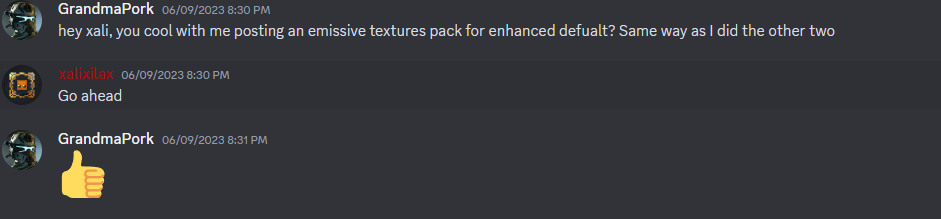 GrandmaPork's Emissives - Xali's Enhanced Default edition