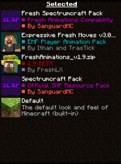 Spectrumcraft Pack + Fresh Animations