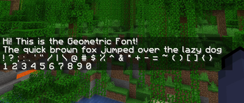 Geometric Font 2