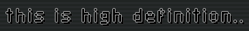 HD B&W Font