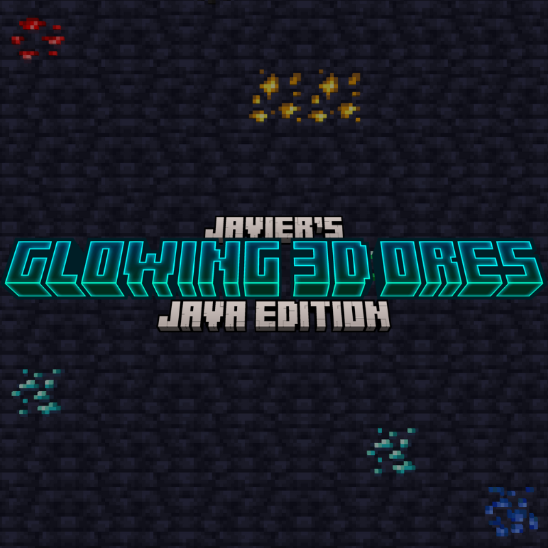 javier's glowing 3d ores NO OPTIFINE