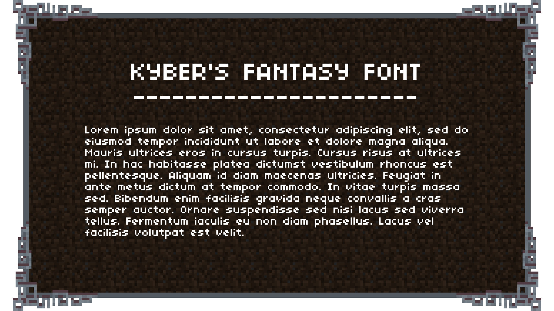 Kyber's Fantasy Font
