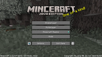 Minceraft Title Screen