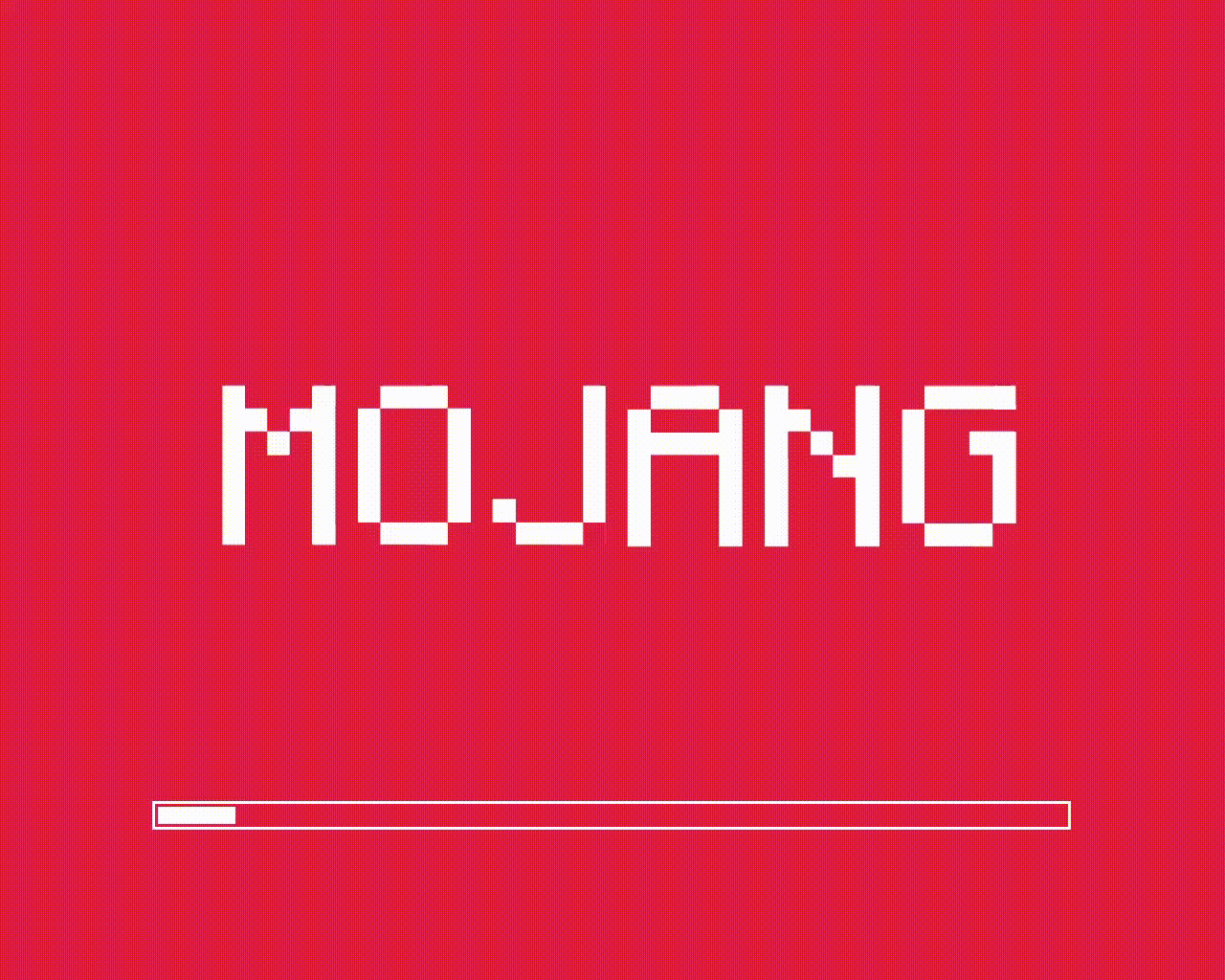 Minecraft font Mojang logo (Only Optifine)